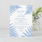 Blue Ferns Thunder_Cove Einladung (Stehend Vorderseite)