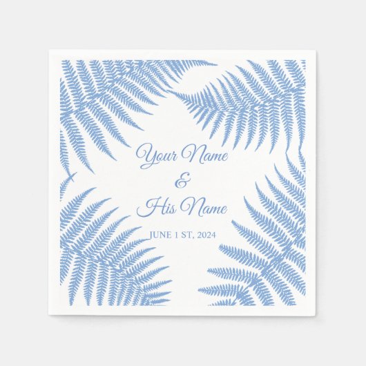 Blue Ferns Thunder_Cove Serviette (Vorderseite)