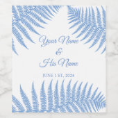 Blue Ferns Thunder_Cove Weinetikett (Einzelnes Label)
