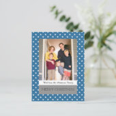 Blue Festivals Sightseeing Foto Postkarte (Stehend Vorderseite)