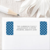 Blue Festivals Stars Holiday Address Labels (Insitu)