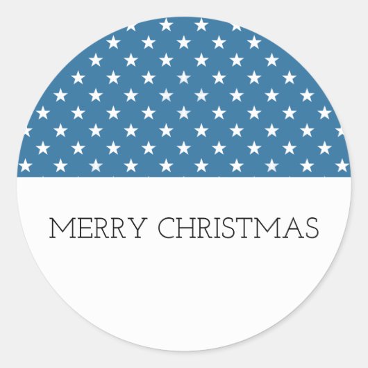 Blue Festivals Stars Holiday Stickers (Vorderseite)