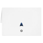 Blue Festivals Weihnachtsbaum Grußkarte (Rückseite Horizontal)