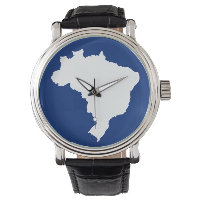 Blue Festive Brasilien Armbanduhr (Vorderseite)