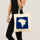 Blue Festive Brasilien Tragetasche (Vorderseite (Produkt))