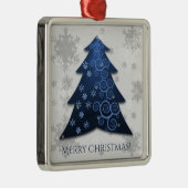 Blue Festive Christmas Tree Keramik Ornament (Rechts)