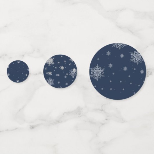 Blue Festive Weihnachtsbaum Table Confetti Konfetti (Rückseiten)