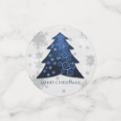 Blue Festive Weihnachtsbaum Table Confetti Konfetti (Klein Vorderseite)