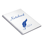 Blue Fether Notebook Notizblock (Rechte Seite)