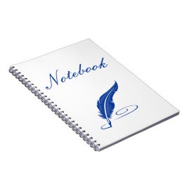 Blue Fether Notebook Notizblock