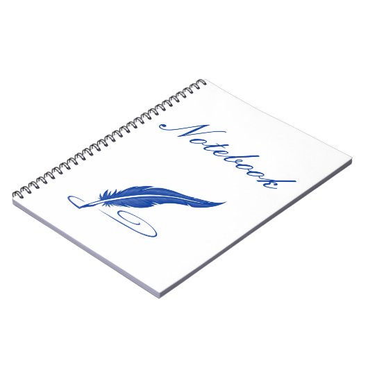 Blue Fether Notebook Notizblock (Linke Seite)