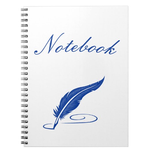 Blue Fether Notebook Notizblock (Vorderseite)