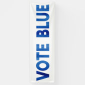 Blue fett gedruckte Aquarelltexte politisch stimme Banner (Vertikal)