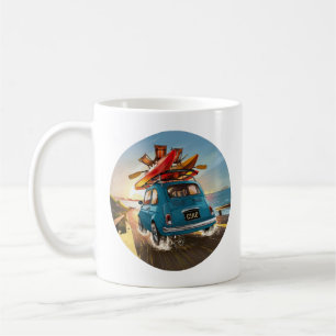 Blue Fiat Car Kaffeetasse