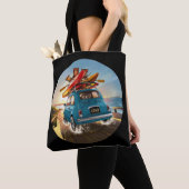 Blue Fiat Car Tasche (Von Nahem)