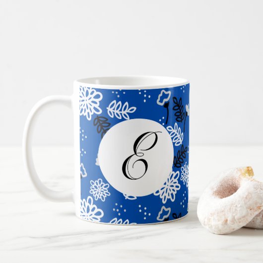 Blue field flowers kaffeetasse (Mit Donut)