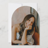 Blue Fiesta Graduation Photo Arch Invitation Einladung (Rückseite)