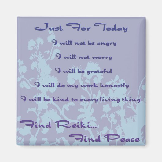 Blue Find Reiki Magnet (Vorne)