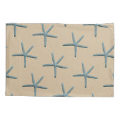 Blue Finger Starfish auf Sand Standard Kissenbezug (Rückseite-Links)