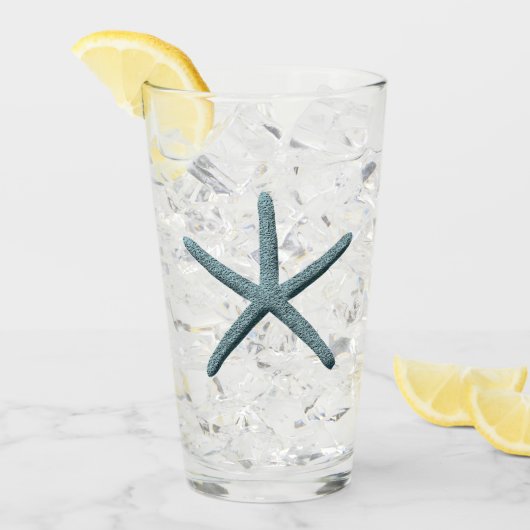 Blue Finger Starfish Glas (Vorderseite Ice)