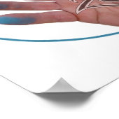 Blue Fingers Zen 1 Poster (Ecke)