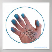 Blue Fingers Zen 1 Poster (Vorne)