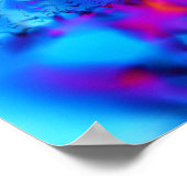 Blue Fire Berries Poster (Ecke)