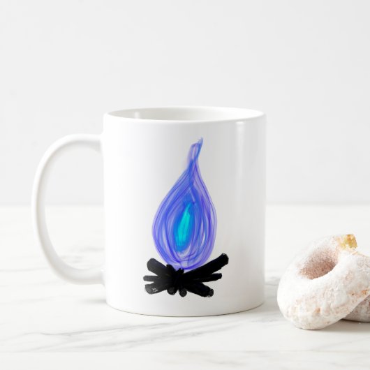 Blue Fire Cup Kaffeetasse (Mit Donut)
