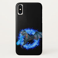 Blue Fire Dragon Flamames Fantasy