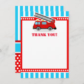 Blue Fire Motor Vielen Dank Anmerkungen Dankeskarte (Vorne/Hinten)