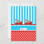 Blue Fire Motor Vielen Dank Anmerkungen Dankeskarte (Rückseite)