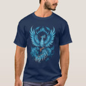 Blue fire Phoenix T-Shirt (Vorderseite)