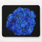 Blue Fire Rose Mouse Pad Mousepad (Vorne)