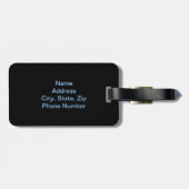 Blue Fire Unicorage Gepäckmarke Gepäckanhänger (Rückseite horizontal)