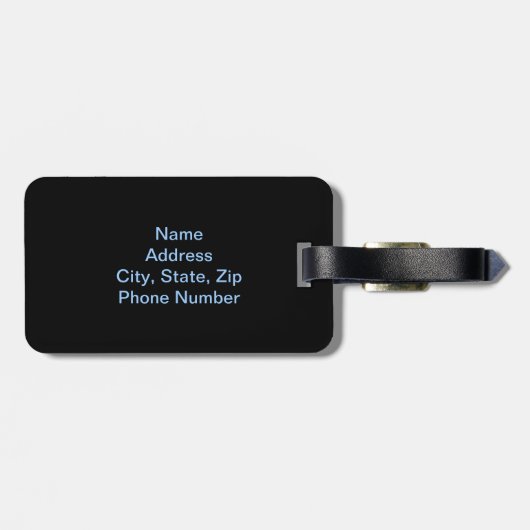 Blue Fire Unicorage Gepäckmarke Gepäckanhänger (Rückseite horizontal)