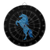 Blue Fire Unicorn Dart Board Dartscheibe (vorne)