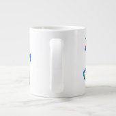 Blue Fire Unicorn Jumbo Tasse (Rückseite)