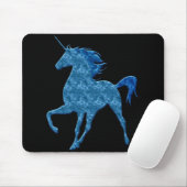 Blue Fire Unicorn Maus Pad Mousepad (Mit Mouse)