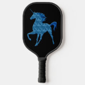 Blue Fire Unicorn Pickleball Schläger (Rückseite)