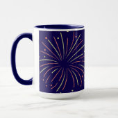 Blue Firework-Tasse Tasse (Links)