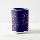 Blue Firework-Tasse Tasse (Zentrum)