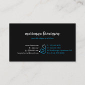 Blue First Aid Nurse und Doctor Design Visitenkarte (Rückseite)