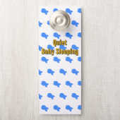 Blue Fish Baby Schlafen Türanhänger (Auf Knauf)