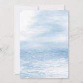 Blue Fish Baby Shower Einladung (Rückseite)