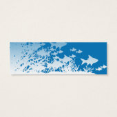 Blue Fish Coral Wedding Drinks Tickets (Rückseite)