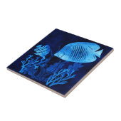 Blue Fish Deep Blue Sea Marine Life Ocean Thema Fliese (Seite)