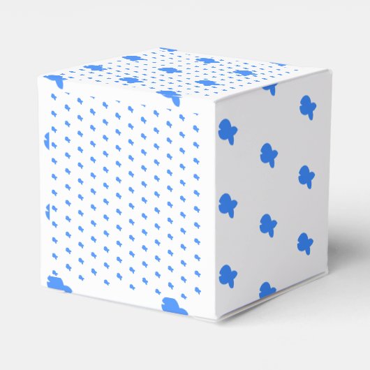 Blue Fish Kids Baby Dusche weiß Geschenkschachtel (Rückseite)