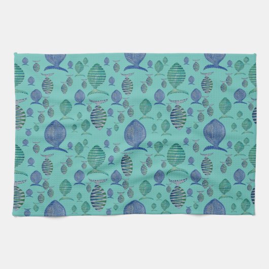Blue Fish Kitchtuch Geschirrtuch (Horizontal)
