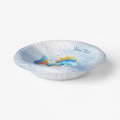 Blue Fish Paper Bowl Pappteller (Gewinkelt)
