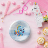 Blue Fish Paper Bowl Pappteller (Party)